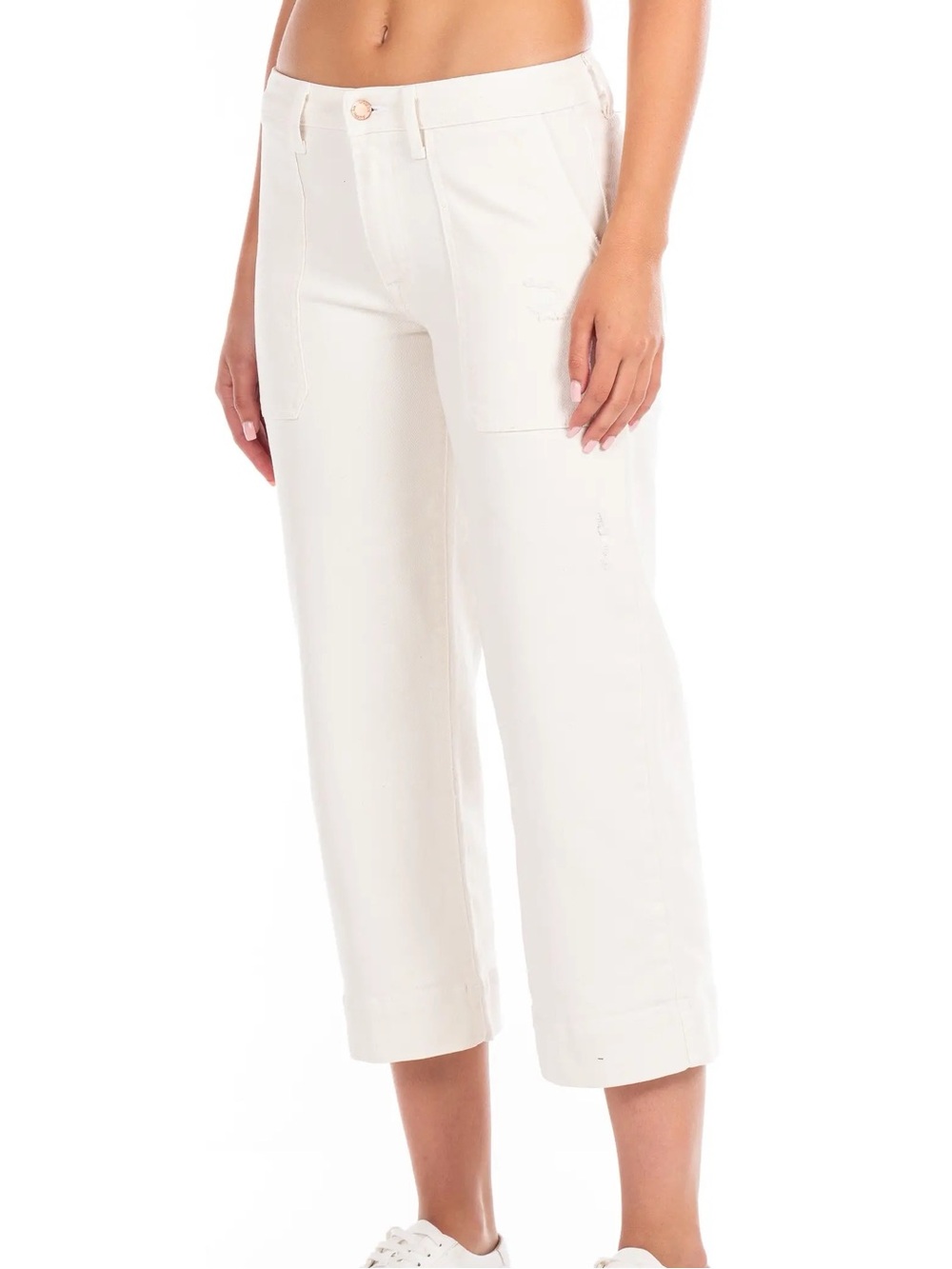MODERN AMERICAN Farrah Crop Utility Wide Leg Jeans in Blush! 🌸 - Picture 8 of 16